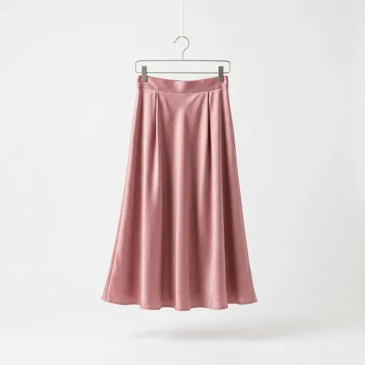 Silk Midi Skirt